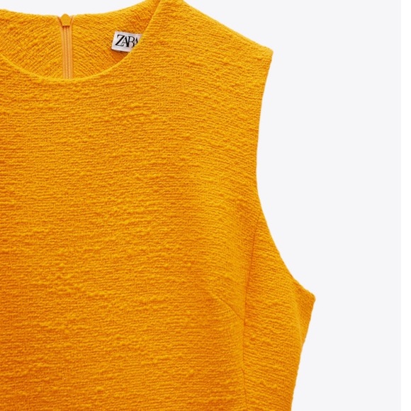 NEW! HP 🥳🥳🥳Zara Orange Textured Mini Dress - Picture 5 of 13